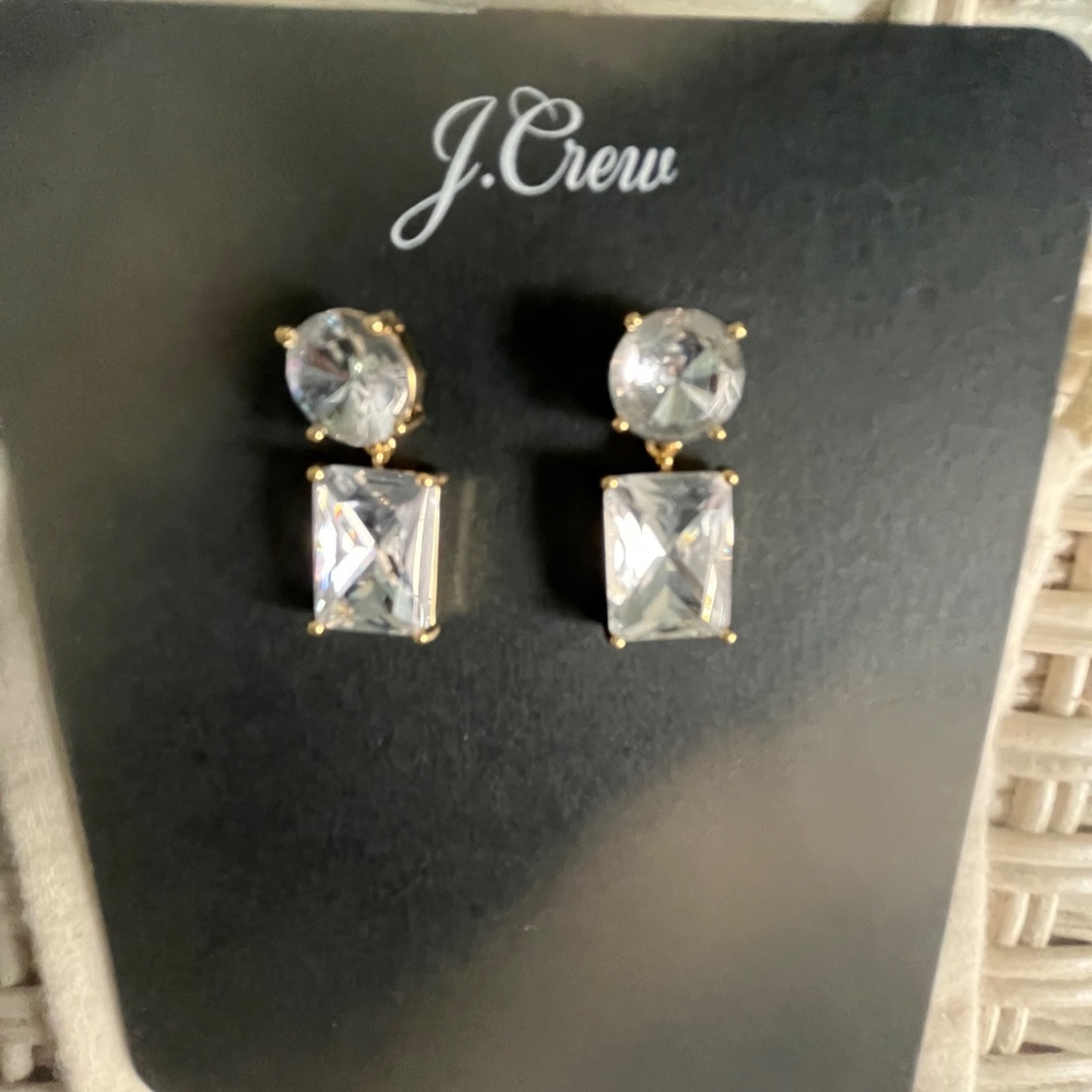 J Crew Brand New Crystal Earrings